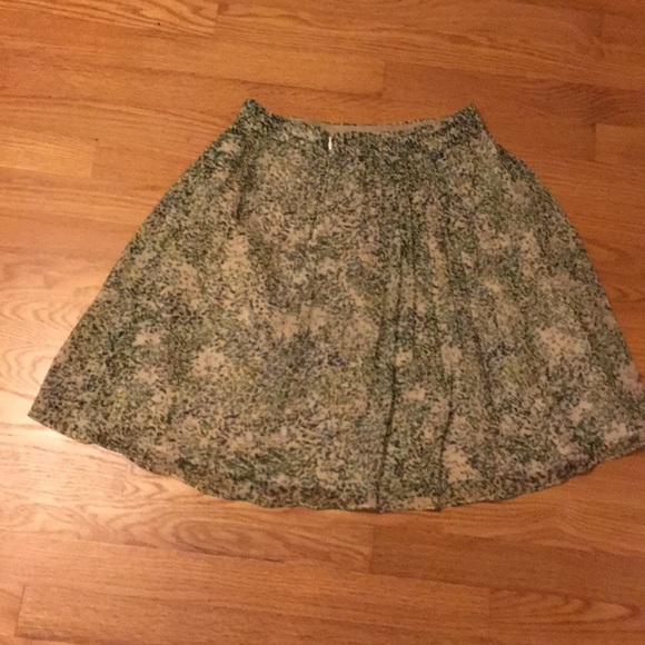 J. Crew silk floral flowing skirt - Picture 3 of 5